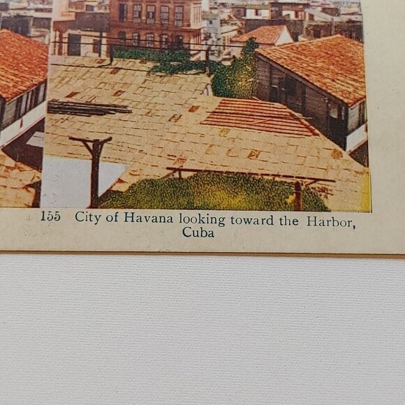 ANTIQUE Stereograph Card Singapore India/City of Havana DOUBLE SIDED - Picture 4 of 5